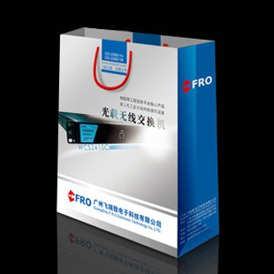 大2K紙袋-雙銅紙150P-單面亮膜手提紙袋32x43x10cm-6346-2