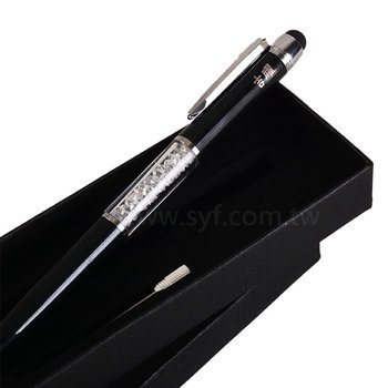 水晶電容觸控筆-金屬廣告禮品筆-多功能觸控廣告原子筆-三款式可選-採購批發贈品筆_1