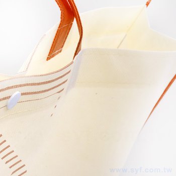 不織布環保購物袋-厚度120G-尺寸W48xH38xD10cm-雙面單色印刷(塑膠扣)_4