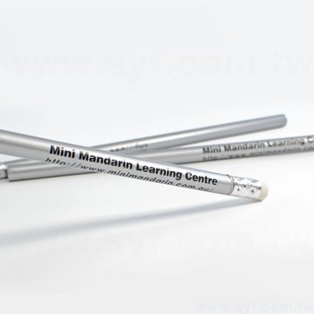 鉛筆-烤漆筆桿印刷原木環保禮品-橡皮擦頭廣告筆-工廠客製化印刷贈品筆_3