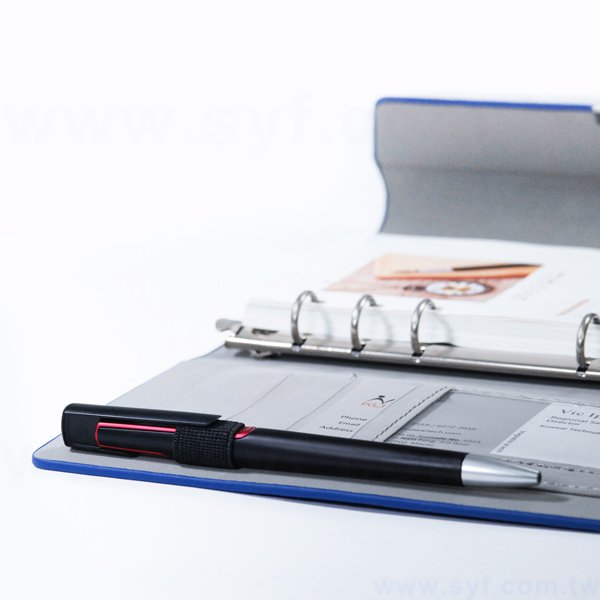 時尚優雅工商日誌-三折式磁扣活頁筆記本-可訂製內頁及客製化加印LOGO-14