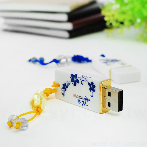 隨身碟-中國風印刷青花瓷USB-陶瓷隨身碟-三種推薦圖騰花色可選-採購股東會紀念品_7