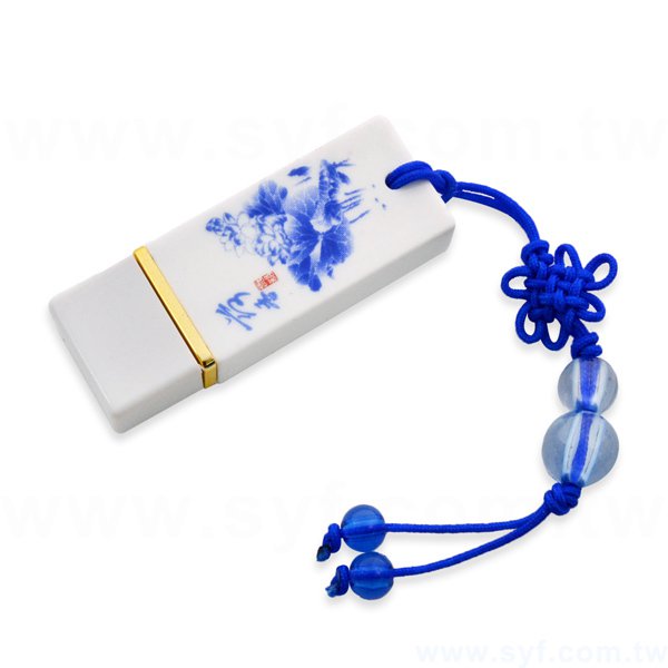 隨身碟-中國風印刷青花瓷USB-陶瓷隨身碟-三種推薦圖騰花色可選-採購股東會紀念品_1