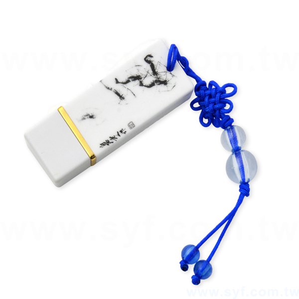 隨身碟-中國風印刷青花瓷USB-水墨畫陶瓷隨身碟-五種推薦書法花色可選-採購訂製股東會贈品_3