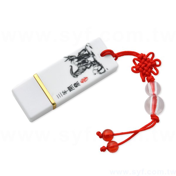 隨身碟-中國風印刷青花瓷USB-水墨畫陶瓷隨身碟-五種推薦書法花色可選-採購訂製股東會贈品_4