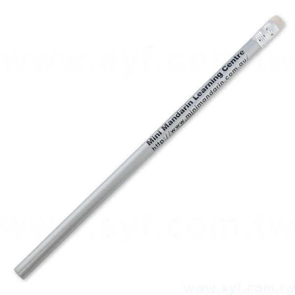 亮眼金銀烤漆鉛筆-橡皮擦頭廣告筆-可客製化加印LOGO-3