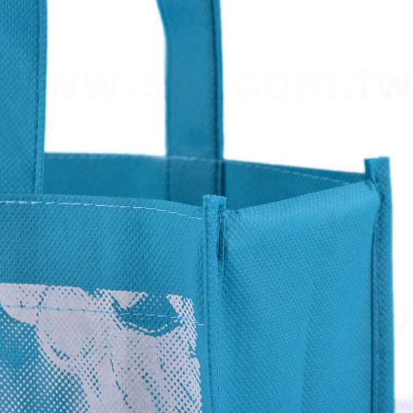 不織布環保購物袋-厚度80G-尺寸W25xH33xD8cm-雙面單色可客製化印刷_2