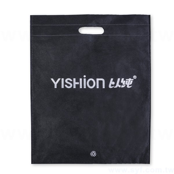不織布熱壓環保袋-厚度80G-尺寸W33.5xH42cm-單面單色印刷_0