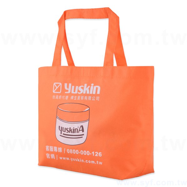 不織布環保購物袋-厚度80G-尺寸W35xH24xD11cm-雙面雙色印刷_0