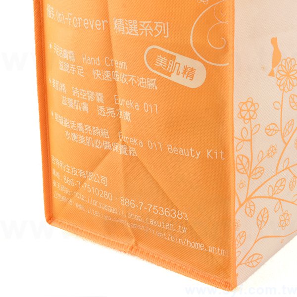 不織布環保購物袋-厚度80G-尺寸W32xH40xD20cm-雙面單色印刷_4
