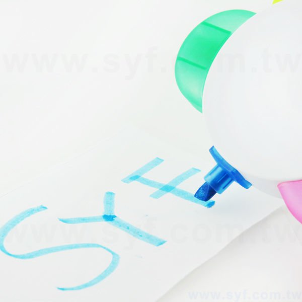 造型花瓣螢光筆-五色螢光筆-可客製化印刷logo_7