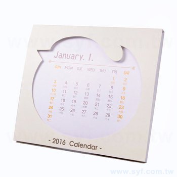 小雞造型桌曆-亮膜紙盒-單面彩色立式桌曆印刷-多款材質月曆卡搭配_0