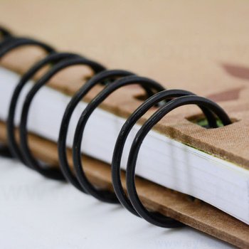 經典復古牛皮紙環裝筆記本-左翻式線圈記事本-可訂製內頁及客製化加印LOGO_3