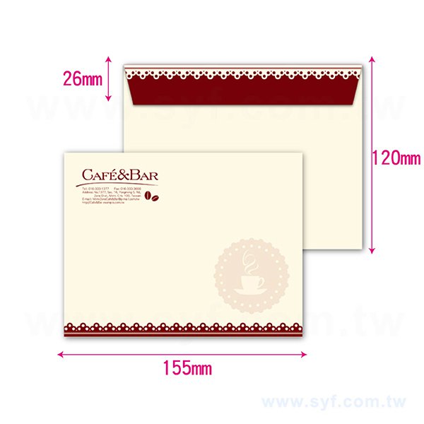 16K歐式彩色信封w155xh120mm客製化信封製作-多款材質可選-橫式信封印刷_0