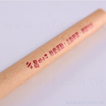 原木環保鉛筆-小三角兩切頭印刷廣告筆-採購批發製作贈品筆_5