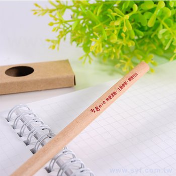 原木環保鉛筆-小三角兩切頭印刷廣告筆-採購批發製作贈品筆_6