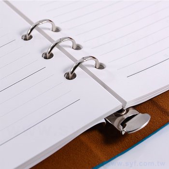 簡約時尚工商日誌-三折式半圓磁扣活頁筆記本-可訂製內頁及客製化加印LOGO_4
