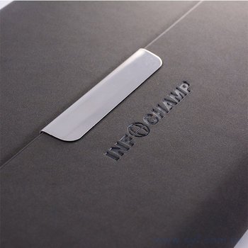 簡約典雅工商日誌-三折式金屬磁扣活頁筆記本-可訂製內頁及客製化LOGO_4