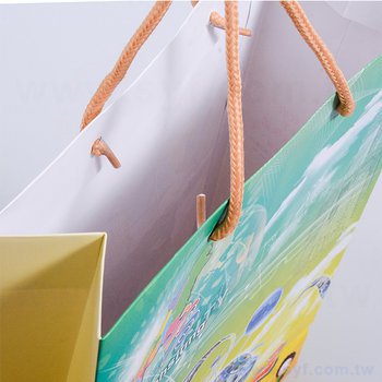 200P銅西紙袋-25.5x35.2x9cm-彩色印刷-單面霧膜手提袋-客製化紙袋訂製_4