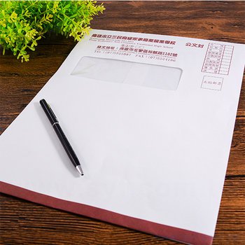 9K中式彩色開窗信封-客製化信封製作-多款材質可選-直式信封印刷_4