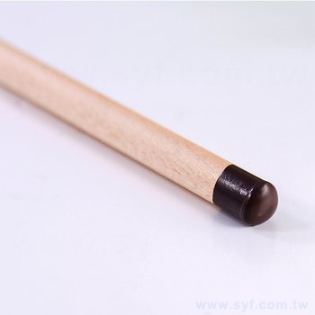 原木環保鉛筆-小三角塗頭印刷廣告筆-採購批發製作贈品筆_1