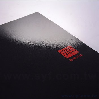 25K膠裝筆記本-300磅銅版封面亮面黑記事本-可客製化內頁及印LOGO_6