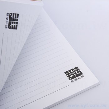 25K膠裝筆記本-300磅銅版封面亮面黑記事本-可客製化內頁及印LOGO_8