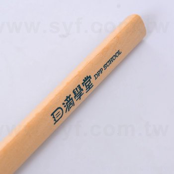 原木環保鉛筆-大三角兩切頭印刷廣告筆-採購批發製作贈品筆_6