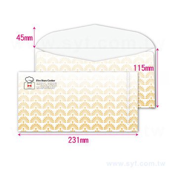12K西式彩色信封w231xh115mm客製化信封製作-多款材質可選-橫式信封印刷/可開窗_0