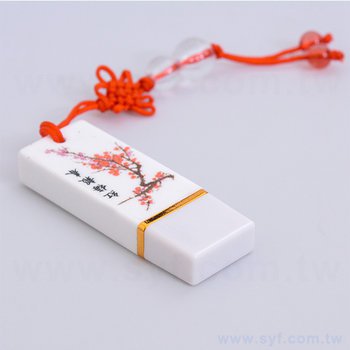 隨身碟-中國風印刷青花瓷USB-水墨陶瓷隨身碟-採購訂製股東會贈品_1
