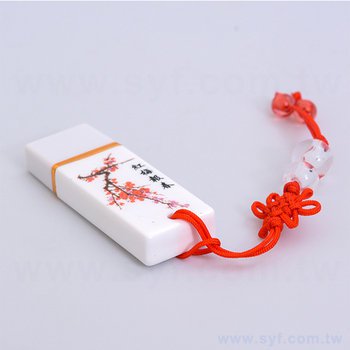 隨身碟-中國風印刷青花瓷USB-水墨陶瓷隨身碟-採購訂製股東會贈品_3
