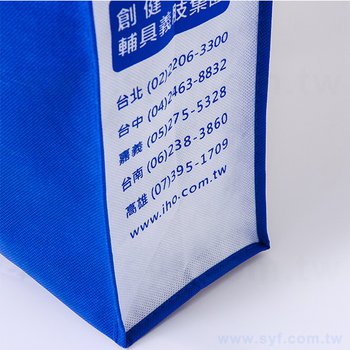 不織布手提立體袋-厚度100G-尺寸W45xH55xD13.5cm-雙面雙色可客製化印刷_5