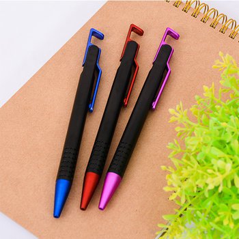 廣告筆-手機架廣告筆-單色原子筆-商務訂製贈品筆_4