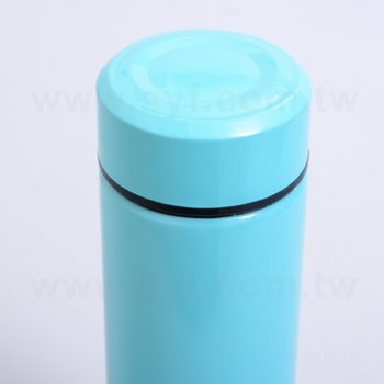 不鏽鋼保溫杯450ml-湖藍亮面旋轉式真空保溫杯-客製化商務環保杯_1