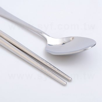 不鏽鋼餐具2件組-筷.匙-附滑蓋PP塑膠收納盒_3