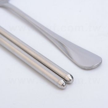 不鏽鋼餐具2件組-筷.匙-附滑蓋PP塑膠收納盒_4