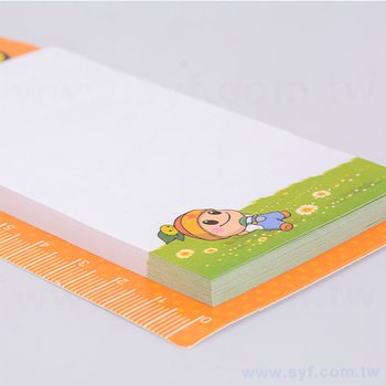 造型便利貼-背卡式無封面彩色印刷-20x7cm內頁彩色印刷便利貼-高通通_2