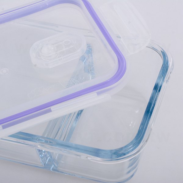 長型分隔保鮮盒-耐熱玻璃保鮮盒