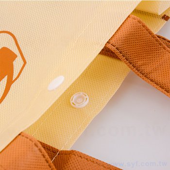 不織布環保購物袋-厚度100G-尺寸W23xH34xD9cm-雙面單色可客製化印刷_3