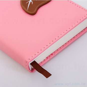 粉色工商日誌-包扣式精裝筆記本-可訂製內頁及客製化加印LOGO_5