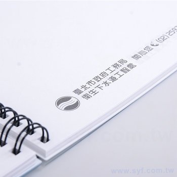 A5政府機關環裝筆記本-彩色封面加霧透板線圈記事本-可客製化內頁與LOGO_6