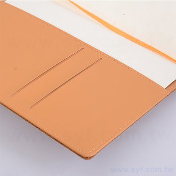 25K簡約素面精裝工商日誌-翻開式平裝萬用手冊-可客製化內頁及印LOGO-藍色_3