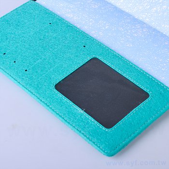 25K毛氈布翻開式工商日誌-時尚經典精裝筆記本-可訂製內頁及客製化加印LOGO_5