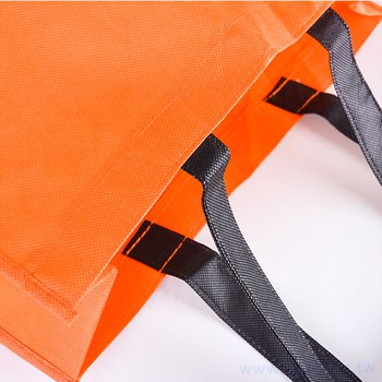 不織布環保購物袋-厚度80G-尺寸W34xH44xD14cm-雙面單色可客製化印刷_3