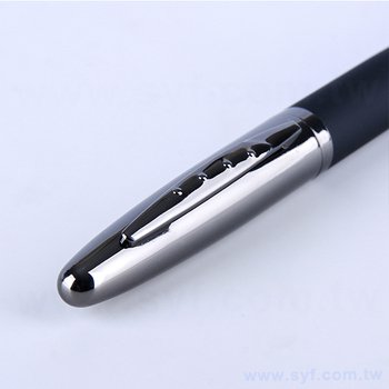 廣告純金屬筆-開蓋式霧黑質感筆桿原子筆_3