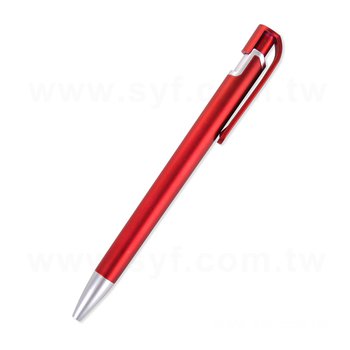 廣告筆-按壓式環保筆管推薦禮品單色原子筆-採購客製印刷贈品筆_0