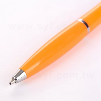 廣告筆-按壓式亮色筆管贈品筆-單色原子筆-採購客製印刷廣告筆_1
