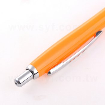 廣告筆-按壓式亮色筆管贈品筆-單色原子筆-採購客製印刷廣告筆_3