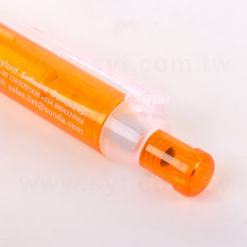 廣告筆H-按壓式透明筆管推薦禮品-單色原子筆-採購客製印刷禮贈品_3