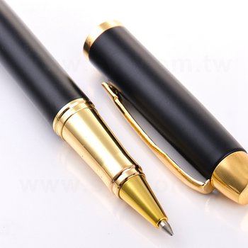 廣告金屬中性筆-開蓋式霧黑筆桿原子筆-採購批發製作贈品筆_1